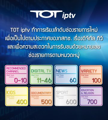 TOTiptv_Channel Renumbering for TV Digital