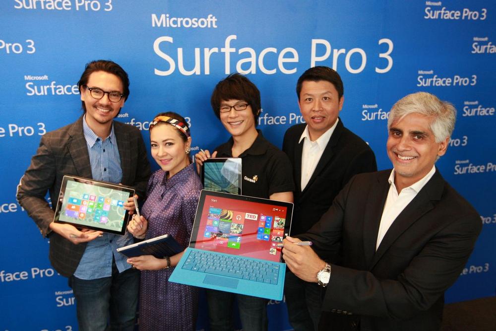 Haresh Khoobchandani, Ekaraj Panjavinin and Surface Pro 3 Influencers