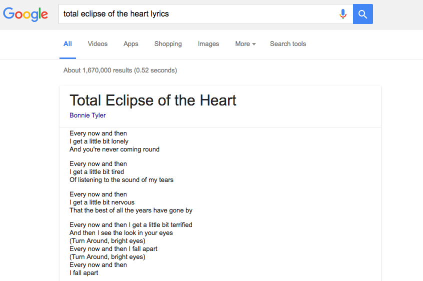 Google Lyrics